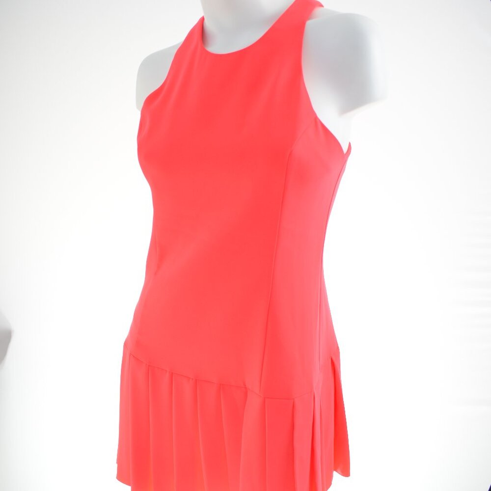Amanda Uprichard Gavin Drop Waist Pleated Dress - Size M